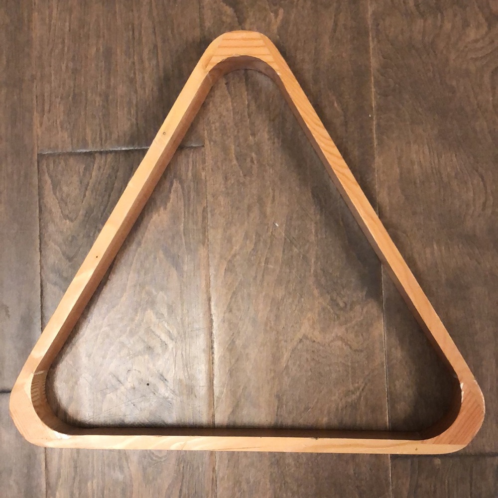 Solid Wood Billiard 8-Ball Triangle Pool Ball Racks - Picture 2 of 7